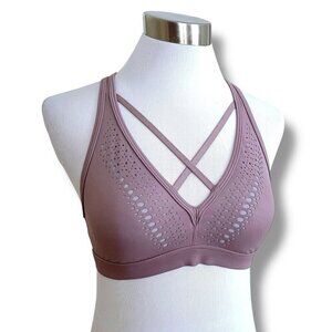 Victorias Secret XS Sports Bra Lavender Purple Victoria Sport Wire Free Strappy